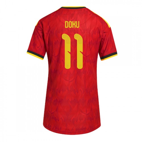 Belgia Jeremy Doku #11 Kotipaita Naisten MM-kisat 2026 Lyhythihainen